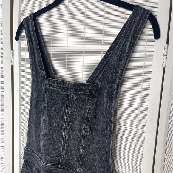 Madewell Black/Gray Denim Overall Jumpsuit - Picture 2 of 9